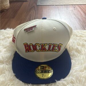 Rockies Baseball Cap with Blue Brim